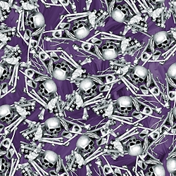 Purple - Bones & Skulls